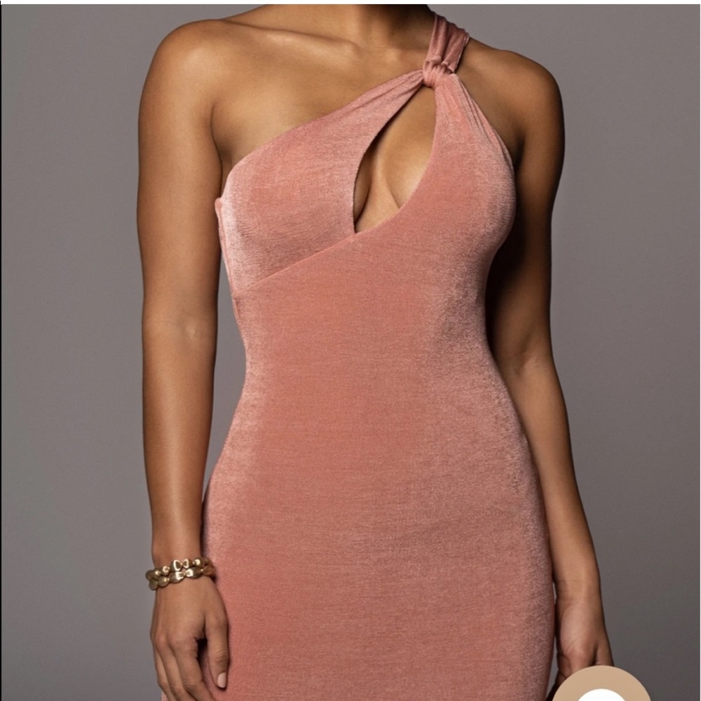 JLUXLABEL Mauve Night is young midi dress